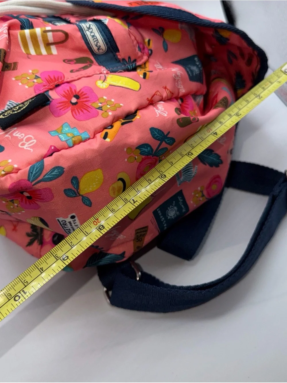 LeSportsac Small Edie Backpack   Pink / Multicolor Bon Voyage Lightweight